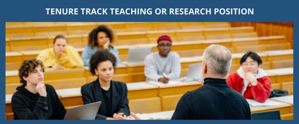 TENURE TRACK TEACHING OR RESEARCH POSITION 終身教師職位＆永久固定性的研究員職位 eng