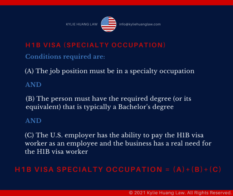 H1B Visa Checklist (Specialty Occupations) Kylie Huang Law